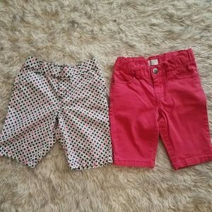2 pairs size 6 bermudas